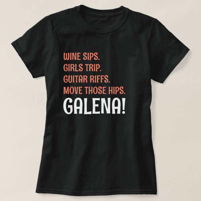 vin sips resa guitar riffs galena illinois t shirt (Design framsida)
