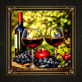 Vin & Skördelegans Vinflaska Etikett