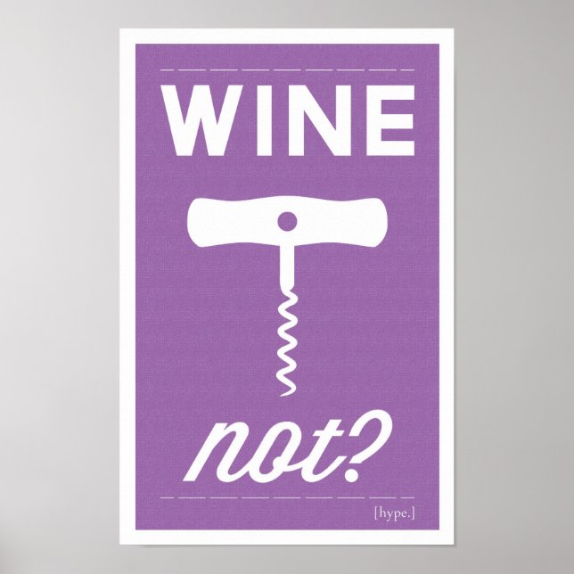 Vin Skriv inte ut Poster (Framsidan)