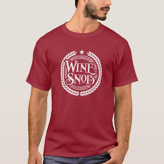 Vin Snob T Shirt (Framsida)