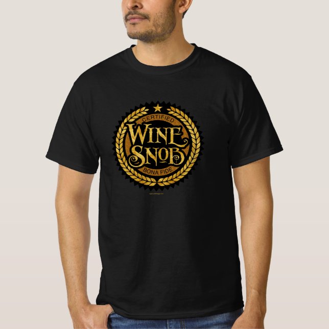 Vin Snob T Shirt (Framsida)