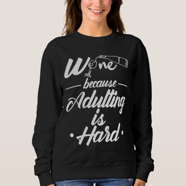Vin som dricker vitt Vin-dricksvatten Röda Vin T Shirt (Framsida)
