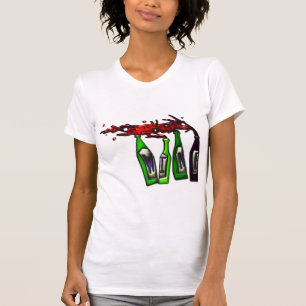 Vin som häller från flaskor t shirt