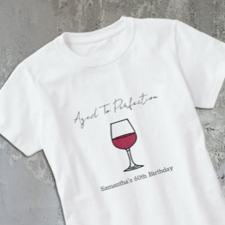 Vin som mognat till perfektion 60-årsdag t shirt
