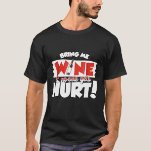 Vin som säger Vin Flaska Bling T Shirt