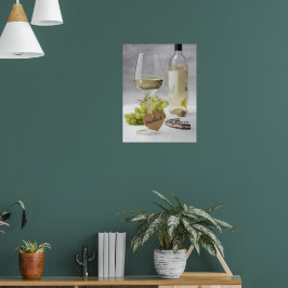 Vin Sommelier för vindruvskonstruktion Älskare Fla Poster