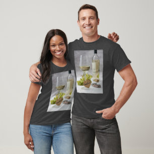 Vin Sommelier Vine Älskare Flaska Grape Design Lug T Shirt