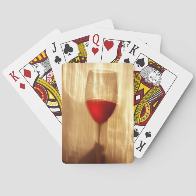 Vin spelkort, standardindex ansikten. casinokort (Baksidan)