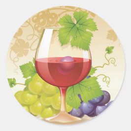 Vin Stickers Runt Klistermärke