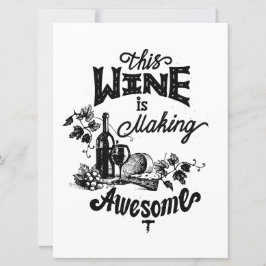 Vin stil-kort för vänner julkort