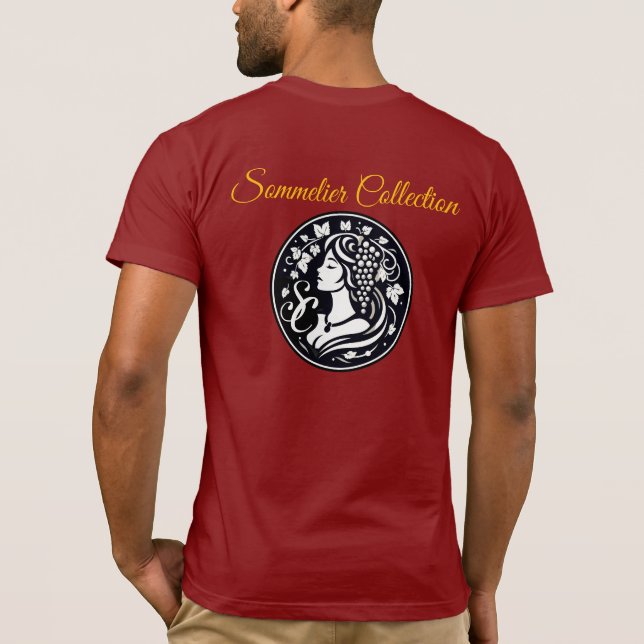 Vin T-Shirt Sommelier Kollektion (Baksida)
