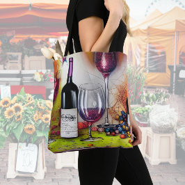 Vin Taste Colorful Digital Art Tygkasse