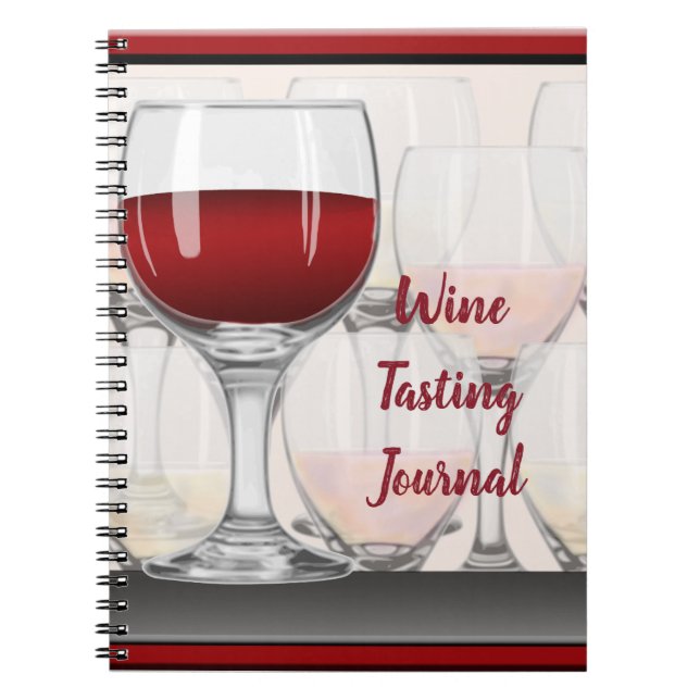 Vin Taste Journal Anteckningsbok (Framsidan)