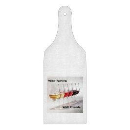 Vin Taste med vänner på en