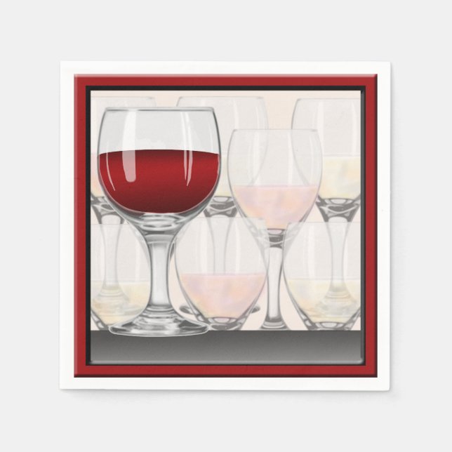 Vin Taste Party Cocktail Pappersservett (Framsidan)