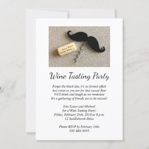 Vin Taste Party Inbjudningar