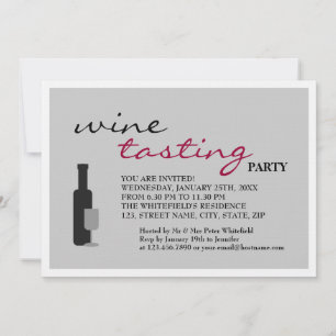 Vin Taste Party Inbjudningar