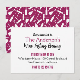 Vin Taste Party Inbjudningar