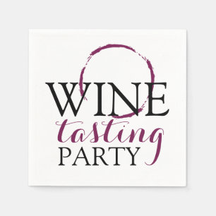 Vin Taste Party Kockstjärtar Pappersservett