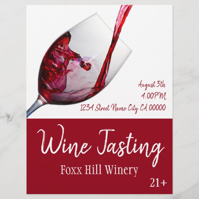 Vin Tasting Flyer (Framsidan)