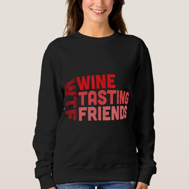 Vin Tasting Friends Vin T Shirt (Framsida)