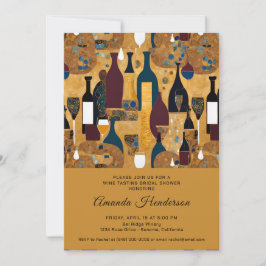 Vin Tasting Inbjudningskort för möhippa