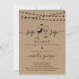 Vin Tasting Pension Party Inbjudningar