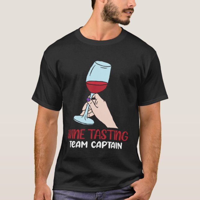 Vin Tasting Team kapten T Shirt (Framsida)