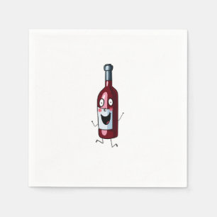 Vin tema, rött vin, flaska vin pappersservett