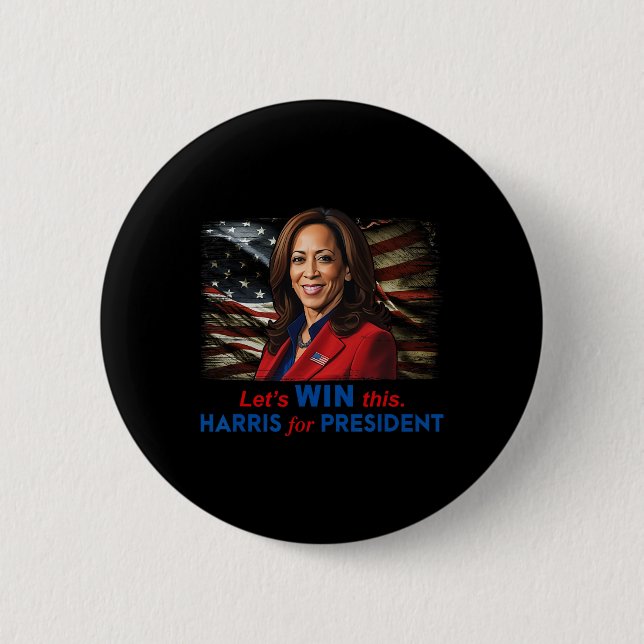 Vin this Harris till president Kamala Harris 2024  Knapp (Framsida)