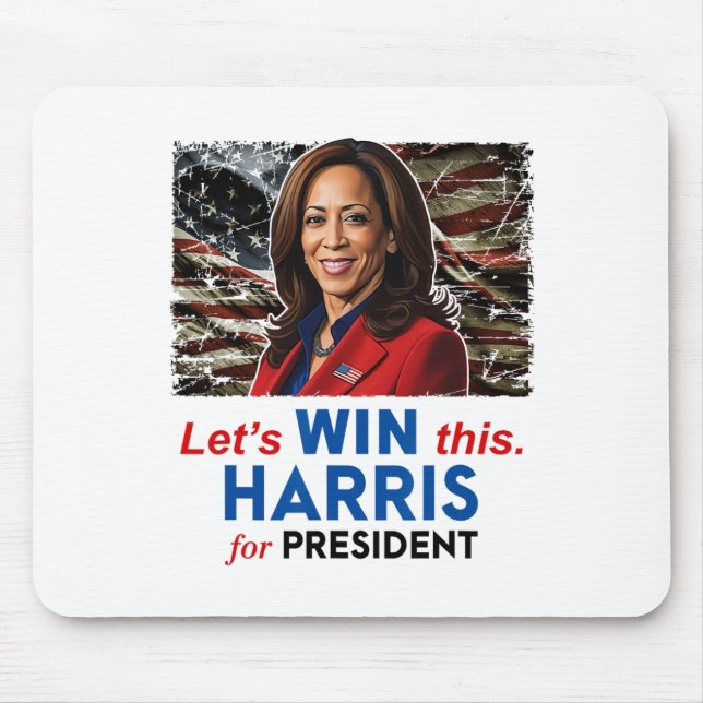 Vin this Harris till president Kamala Harris 2024  Musmatta (Framsidan)