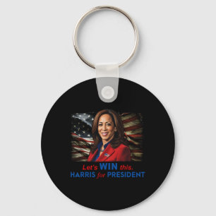 Vin this Harris till president Kamala Harris 2024 Nyckelring