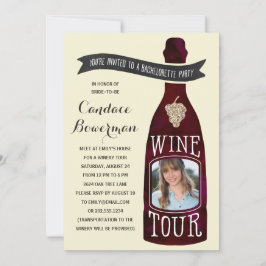 Vin Tour | Photo Bachelorette Party Inbjudningar