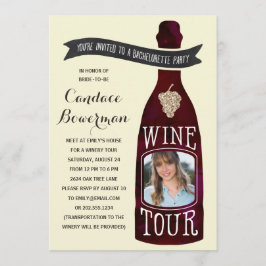 Vin Tour | Photo Bachelorette Party Inbjudningar