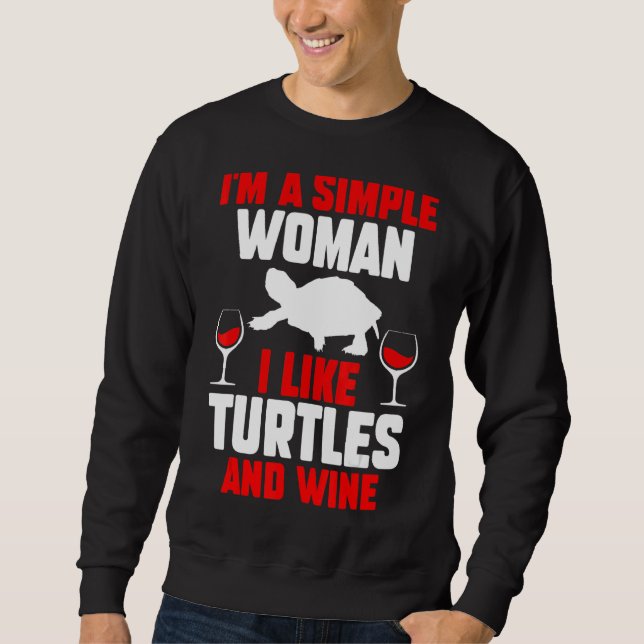 Vin Turtle 1 Lång Ärmad Tröja (Framsida)