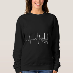 Vin Vin Drinker Ekg Vino T Shirt