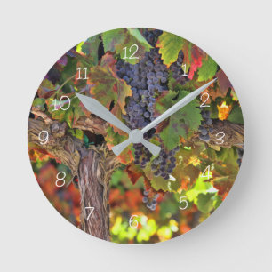 Vin vineyard Clock Rund Klocka