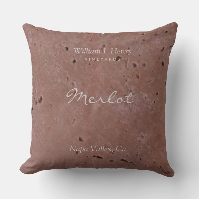 Vin Vineyard Red Dekorativ kudde (Framsida)