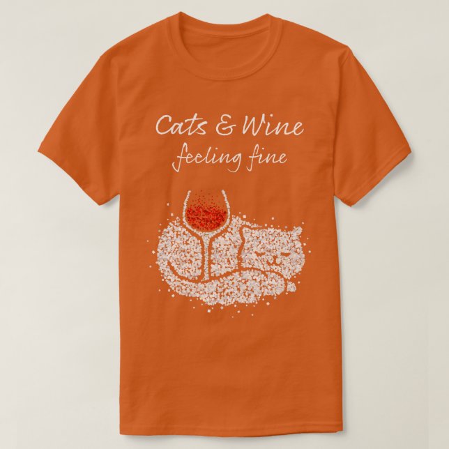 Vin Vino Vin Cat Owner Cat Hangover T Shirt (Design framsida)