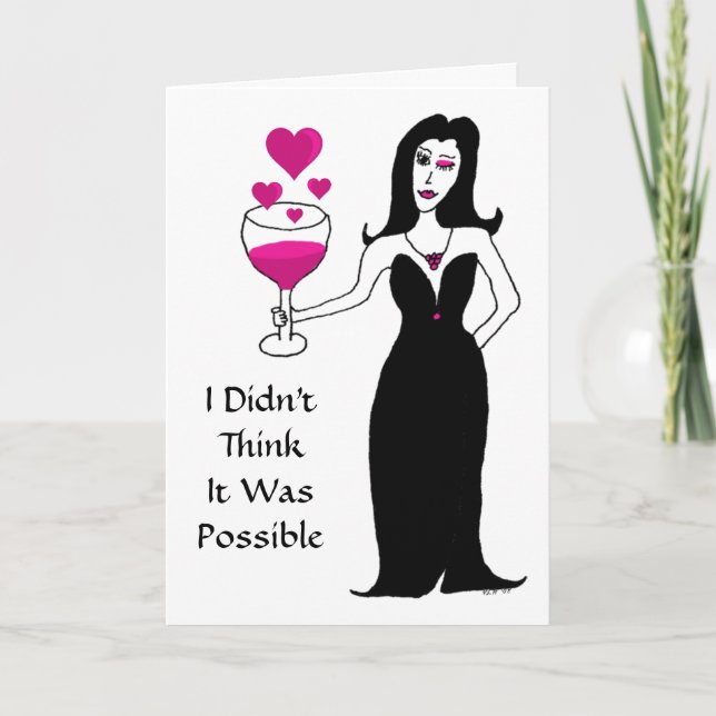Vin Vixen Valentindagskort Helgkort (Framsida)