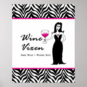 Vin Vixen Wicked Girl Zebra tryck