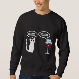 Vin Vs Cat Lång Ärmad Tröja