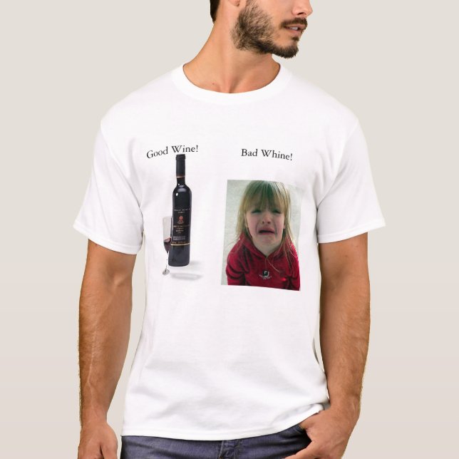 Vin vs. gnällar t-shirt (Framsida)