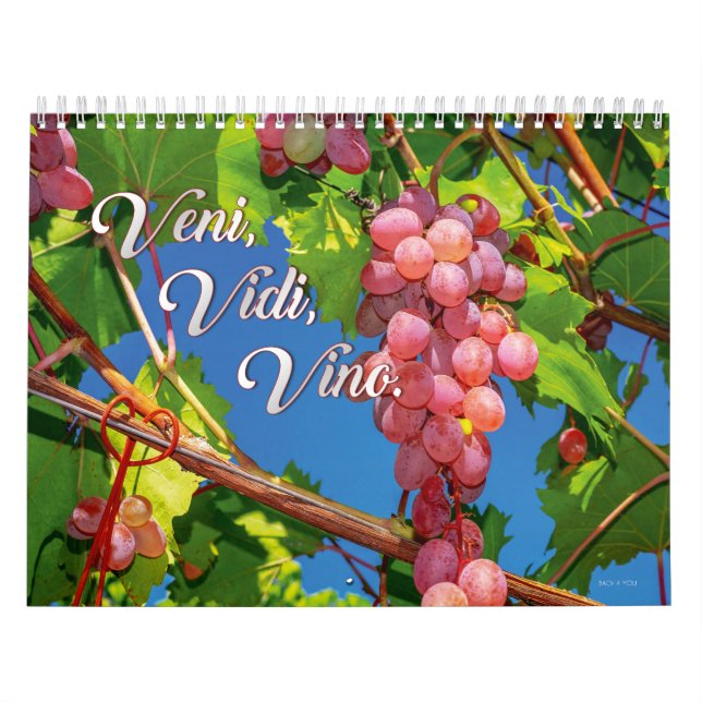 Vin Wall Calender - Veni, Vidi, Vino. Kalender (Omslag)