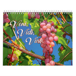 Vin Wall Calender - Veni, Vidi, Vino. Kalender