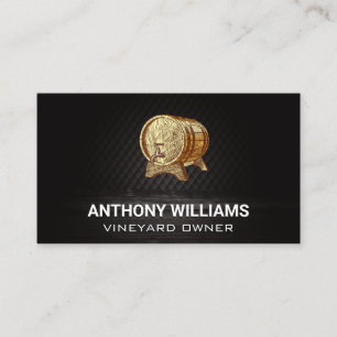 Vin Wood Barrel Visitkort