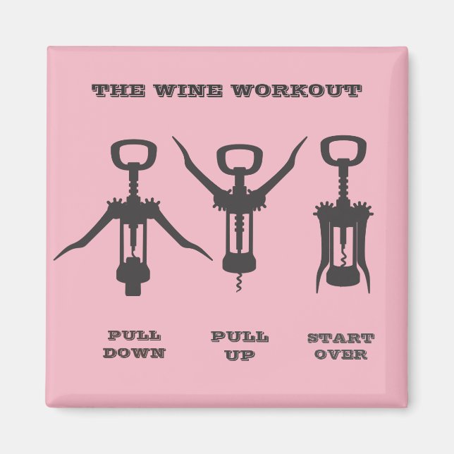 Vin-workout Magnet (Framsidan)