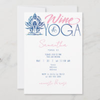 Vin & Yoga Namaste & Ro Minimal Brunch Birthday