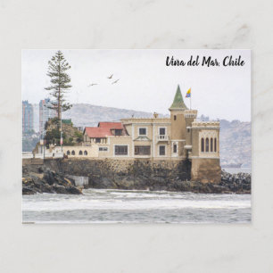 Viña del Mar, Chile, El Castillo Wulff Vykort