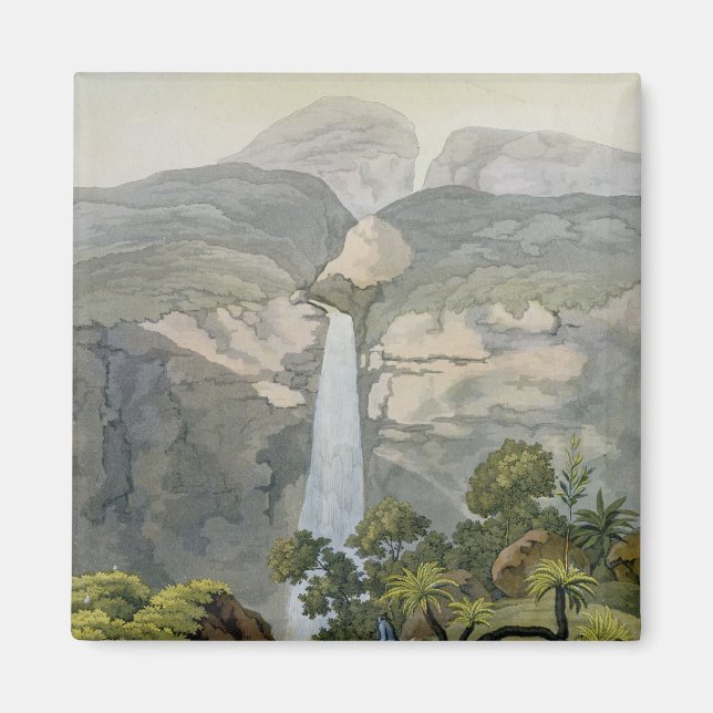 Vinagre Waterfall, nära Puraci Volcano Magnet (Framsidan)